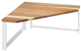 WENKO 53026100 - Polica LOUISA 30 × 30 cm biela/hnedá