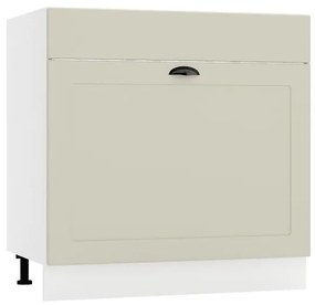 Kuchynská skrinka Adele D80ZL S/1 zasl caffe mat/biela