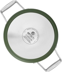 Elmich Nepriľnavý keramický hrniec Vital Ø 20 cm (2.5L) - olivovozelená (OUTLET)