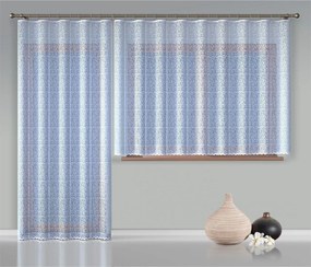 Hotová záclona alebo balkónový komplet, Anita, biela 300 x 130 cm + 200 x 250 cm