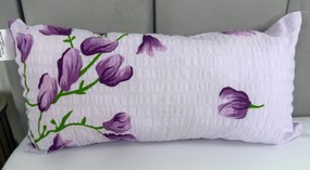 INTERMEDIC SK Vankúšik 40x23 cm Krep Fialové Kvety