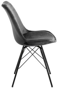 Čierna/sivá jedálenská stolička Eris – Actona