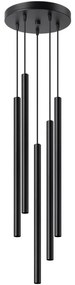 Sollux SL.1176 - Luster na lanku PASTELO 5xG9/8W/230V čierna