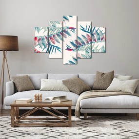Obraz - Tropické listy (150x105 cm)