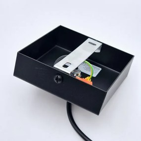 Luster na lanku ASTRID 1xE27/60W/230V matná čierna