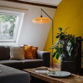 Orientálna stojaca lampa bambus - Ostrava