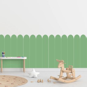 PIPPER. Textilná samolepiaca tapeta - Oblúk - Fľaškovo zelená farba Farba: Bledá, Veľkosť: 100 cm