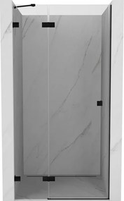 Mexen, Mexen Lunar ľavé výklopné sprchové dvere 95 cm, transparentné, čierne - 834-095-000-70-00-L
