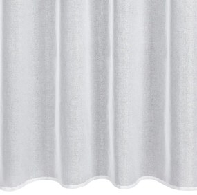 Biela záclona na krúžkoch s odleskom striebornej LENA 350 x 250 cm