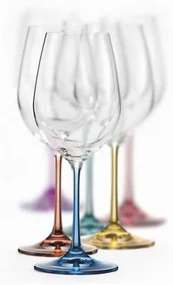 Crystalex Poháre na víno VIOLA Spectrum 350 ml, 6 ks
