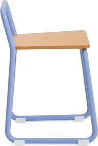 Modrá kovová detská stolička Tinn – Kave Home
