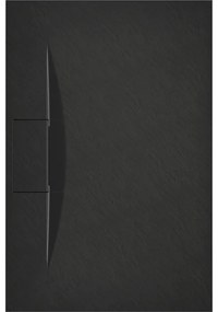 Mexen Egon, SMC obdĺžniková sprchová vanička 150 x 90 cm, čierna, 4R709015