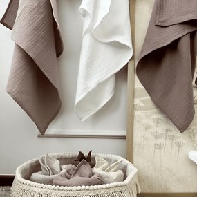 Mušelínová plienka z organickej bavlny ružová 70x70 cm