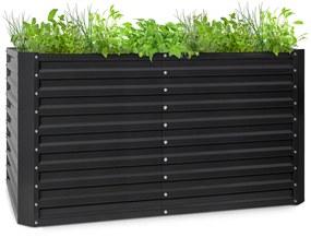 Blumfeldt High Grow Straight, vyvýšený záhon, 200 x 90 x 100 cm, 1800 l, oceľ
