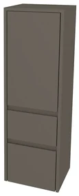 Mereo, Mereo Opto kúpeľňová skrinka vysoká 125 cm, ľavé otváranie, Multidecor, Lávovo sivá, MER-CN995LLAS1
