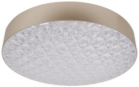 CLX LED stropné osvetlenie SARNO, 60W, teplá biela-studená biela, 48,5 cm, okrúhle, zlaté