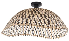 Art Deco stropné svietidlo čierne bambusové 60 cm - Alka