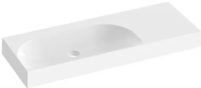 Umývadlo Ravak Lite 120x45 cm bez otvoru pre batériu, bez prepadu XJXP1312000