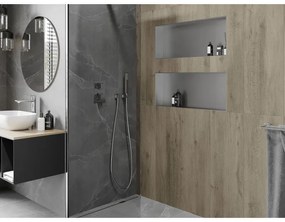 Mexen X-Wall-NR, polička na zapustenie pod obklad bez goliera 75 x 30 cm, oceľová, 1911753010