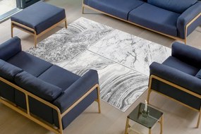 Koberec LIRA HE527 Natura, štrukturálny, glamour - sivý