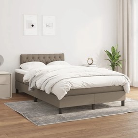Boxspring posteľ s matracom sivohnedý 120x200 cm látka 3140285