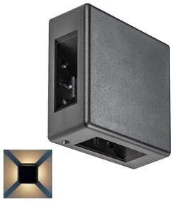 Rabalux 7317 - LED Vonkajšie nástenné svietidlo LIPPA LED/6W/230V IP54 čierna