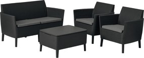 XXXLutz TERASOVÁ SEDACIA SÚPRAVA, 8-dielne, plast, textil Ambia Garden - Záhradné zostavy - 000993004201