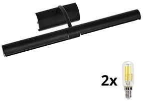 Brilagi - LED Obrazové svietidlo DANAE 2xE14/4W/230V 3000K čierna LEDBG0813
