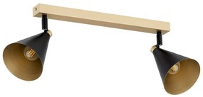 Argon 7147 - Bodové svietidlo LUCINDA 2xE14/7W/230V čierna/zlatá