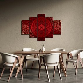 Obraz - Zlaté mandaly (150x105 cm)