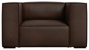Tmavohnedé kožené kreslo Madame - Windsor &amp; Co Sofas