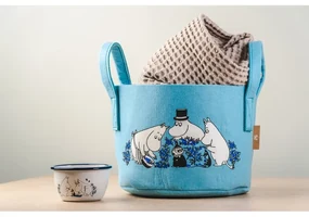 Úložný kôš Moomin Blueberries 17l, modrý