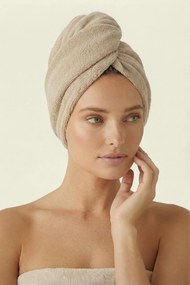 Turban na vlasy SPA béžový