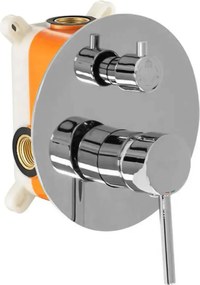 Rea Lungo, podomietková sprchová-vaňová sada + BOX, chrómová, REA-P6612