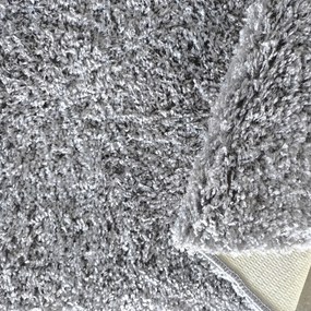 DY Sivý protišmykový shaggy koberec Camel Rozmer: 60x100 cm