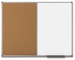 Toptabule.sk  Kombinovaná tabuľa biela v hliníkovom ráme 60x40 cm