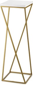 STOJAN NA KVETINÁČ LOFT7 70X24X24 CM ZLATÁ/BIELA