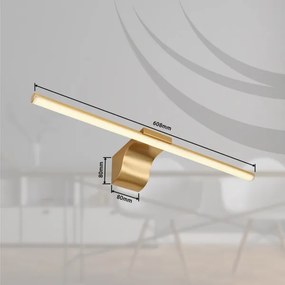 Globo 41925M - LED Kúpeľňové osvetlenie zrkadla PEPE LED/10W/230V IP44 zlatá