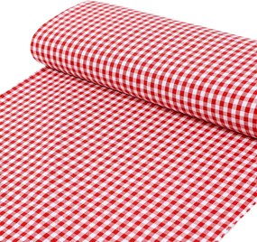 Biante Bavlnený štvorcový obrus Olivia OL-008 Červeno-biela kocka malá 140x140 cm