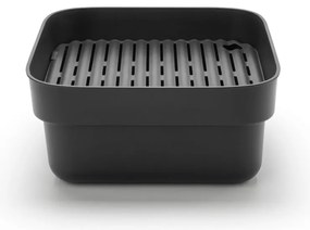 Tmavosivá plastová misa na riad s odkvapkávačom SinkSide – Brabantia