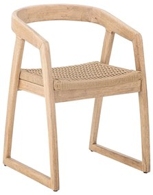 Jedálenská stolička z kaučukového dreva v prírodnej farbe Serrone – Bloomingville