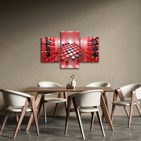 Obraz tlačidlové abstrakcie (90x60 cm)