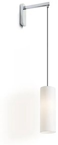 RENDL R13284 HUDSON nástenná lampa, s ramenom biela chróm