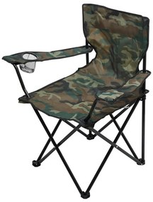 Skladacia kempingová stolička maskáčová