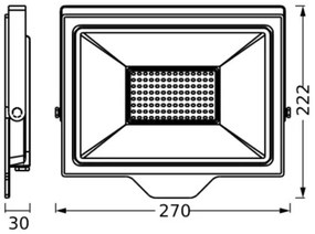 Ledvance - LED Vonkajší reflektor FLOODLIGHT ESSENTIAL LED/100W/230V IP65