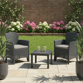 Záhradný set AKITA, 3-dielny, antracitová I.P.A.E-Progarden