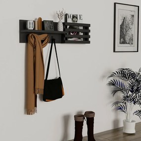 Nástenný vešiak Huso Anthracite