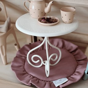 Mini podložka s volánom sýto ružová