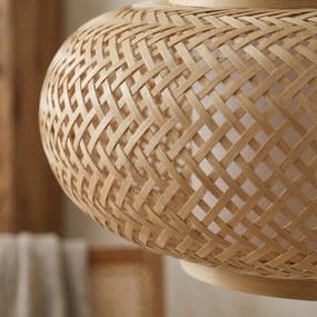 Toolight BOHO, závesné stropné svietidlo 60cm, 3xE27, APP1910-3CP, prírodná hnedá-čierna, OSW-66058