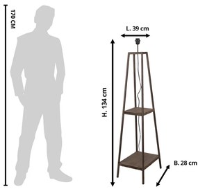 Dekoratívna stojacia lampa do obývačky